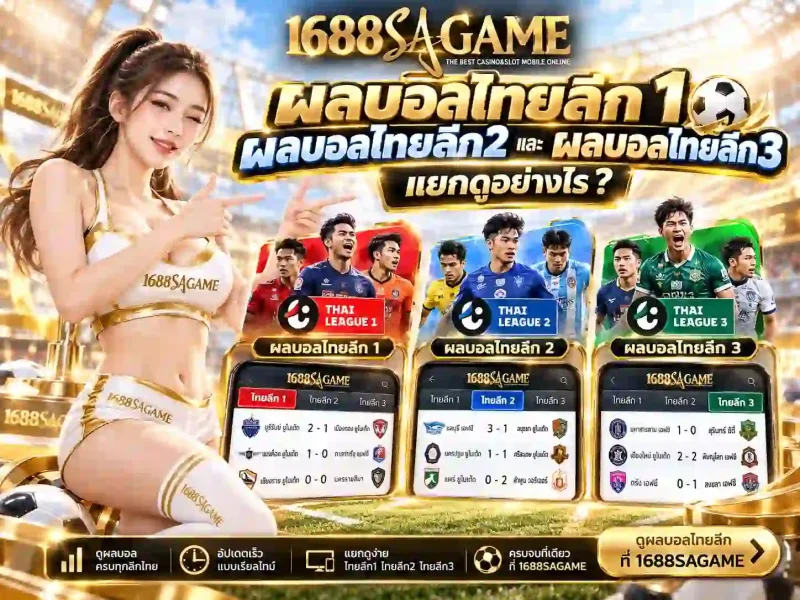 ผลบอลไทยลีกวันนี้ sagame1688